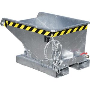 Mini-Spänebehälter Typ EXPO-E 150, Seilzug-Kippvorgang, Inhalt 0,15 m³, bis 750 kg, verzinkt Mini-Spänebehälter Typ EXPO-E 150, Seilzug-Kippvorgang, Inhalt 0,15 m³, bis 750 kg, verzinkt