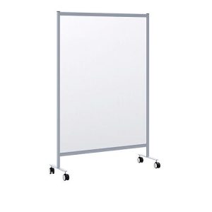 Mobile Spuckschutz-Trennwand Modell B, Acrylglas, Stärke 3 mm, B 1200 x T 390 x H 1800 mm, mit Rollen Mobile Spuckschutz-Trennwand Modell B, Acrylglas, Stärke 3 mm, B 1200 x T 390 x H 1800 mm, mit Rollen