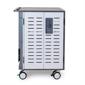 Mobiler Ladewagen ergotron® Zip40, bis 40 Tablets/Chromebooks o. bis 30 Laptops, verstellbare Gestelle, 3 Fächer, 34,7 kg je Fach, B 770 x T 660 x H 1150 mm Mobiler Ladewagen ergotron® Zip40, bis 40 Tablets/Chromebooks o. bis 30 Laptops, verstellbare Gestelle, 3 Fächer, 34,7 kg je Fach, B 770 x T 660 x H 1150 mm