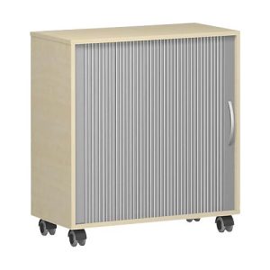 Mobiler Querrollladenschrank Alicante, B 800 x T 400 x H 791 mm, Ahorn-Dekor