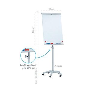Mobiles Flipchart Franken X-tra!Line, höhenverstellbar, Schnellwechselhalterung, Ablageschale, magnethaftende Tafel mit B 680 x H 1050 mm, 5 Laufrollen Mobiles Flipchart Franken X-tra!Line, höhenverstellbar, Schnellwechselhalterung, Ablageschale, magnethaftende Tafel mit B 680 x H 1050 mm, 5 Laufrollen