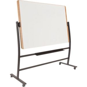 Mobiles Whiteboard Rocada Natural, drehbar, magnethaftend, Ablageschale, Stahl auf Holz, B 1500 x H 1000 mm Mobiles Whiteboard Rocada Natural, drehbar, magnethaftend, Ablageschale, Stahl auf Holz, B 1500 x H 1000 mm