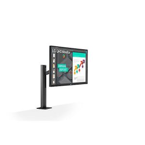 Monitor LG Ergo 27QN880, 27′, 16:9, inkl. OneClick-Standfuß, 2xHDMI, 2 x USB 3.0, Lautsprecher, B 613,5 x T 404,5 x H 604 mm, anthrazit Monitor LG Ergo 27QN880, 27′, 16:9, inkl. OneClick-Standfuß, 2xHDMI, 2 x USB 3.0, Lautsprecher, B 613,5 x T 404,5 x H 604 mm, anthrazit