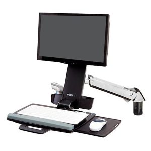 Monitor-Wandhalterung Ergotron StyleView Steh-Sitz Combo 45-266-026, inkl. Tastaturablage, Sitz- & Steharbeitsplatz, bis 13,2 kg, höhenverstellbar, VESA, Aluminium Monitor-Wandhalterung Ergotron StyleView Steh-Sitz Combo 45-266-026, inkl. Tastaturablage, Sitz- & Steharbeitsplatz, bis 13,2 kg, höhenverstellbar, VESA, Aluminium