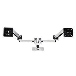 Monitorarm ergotron® LX, für 2 Displays bis 27″ & bis 9,1 kg pro Monitor, Tischhalterung, höhenverstellbar, neigbar, VESA, matt-schwarz Monitorarm ergotron® LX, für 2 Displays bis 27″ & bis 9,1 kg pro Monitor, Tischhalterung, höhenverstellbar, neigbar, VESA, matt-schwarz
