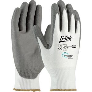 Montagehandschuh G-Tek® 3RX 31-530R, EN 388: 4 1 2 1 X, Nitril, 90 % Recycling-Kunststoff & 10 % Elastan, weiß-grau, Größe 10, 1 Paar Montagehandschuh G-Tek® 3RX 31-530R, EN 388: 4 1 2 1 X, Nitril, 90 % Recycling-Kunststoff & 10 % Elastan, weiß-grau, Größe 10, 1 Paar