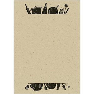 Motivpapier SIGEL ‚Kitchen utensils‘, DIN A4, 100 g/m², beidseitig, Graspapier, 100 Blatt Motivpapier SIGEL ‚Kitchen utensils‘, DIN A4, 100 g/m², beidseitig, Graspapier, 100 Blatt