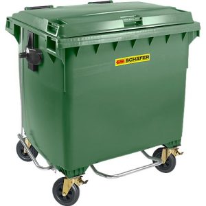 Müllcontainer MGB 1100 FDP, Kunststoff, 1100 l, grün Müllcontainer MGB 1100 FDP, Kunststoff, 1100 l, grün