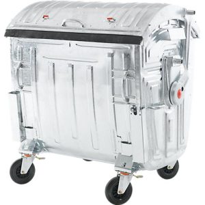 Müllcontainer, Stahl, 1100 l Müllcontainer, Stahl, 1100 l