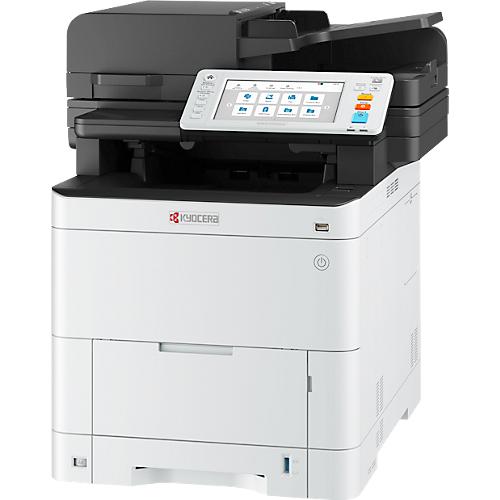 Multifunktionsdrucker Kyocera ECOSYS MA4000cifx Plus, erweiterte Garantie, Drucken/Kopieren/Faxen/Scannen, B 480 × T 578 × H 572 mm, weiß-schwarz