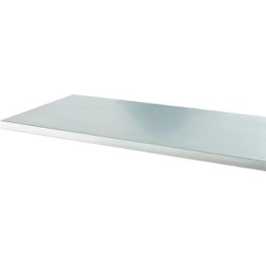 Multiplex-Arbeitsplatte, 35 mm stark, Gewindehülsen, Stahlabdeckung, Buchenholz verleimt, B 1500 x T 700 mm Multiplex-Arbeitsplatte, 35 mm stark, Gewindehülsen, Stahlabdeckung, Buchenholz verleimt, B 1500 x T 700 mm