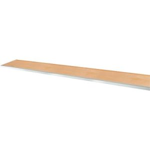 Multiplex-Arbeitsplatte, 40 mm stark, Gewindehülsen, Stahlkante, Buchenholz verl., farblos imprägniert, B 2000 x T 700 mm Multiplex-Arbeitsplatte, 40 mm stark, Gewindehülsen, Stahlkante, Buchenholz verl., farblos imprägniert, B 2000 x T 700 mm