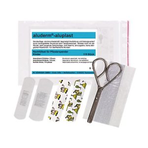 Nachfüllset für Pflasterspender, Pflaster für Kinder, inklusive Schere Nachfüllset für Pflasterspender, Pflaster für Kinder, inklusive Schere