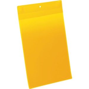 Neodym-Magnettaschen B 210 x H 297 mm (A4 hoch), 10 Stück, gelb