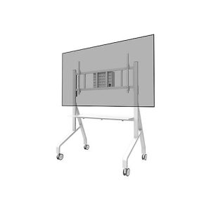 Neomounts FL50-575WH1 – Wagen – robust – für Displayständer – Bodenständer – verriegelbar