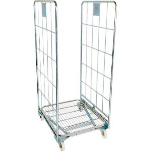 Nestbarer Rollbehälter, 2-seitig, Traglast 500 kg Nestbarer Rollbehälter, 2-seitig, Traglast 500 kg