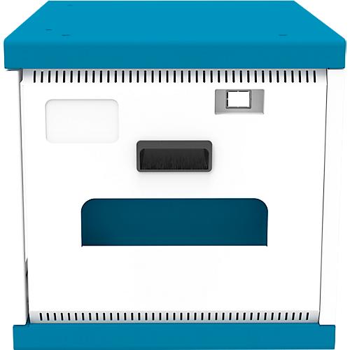 Notebook-Ladeschrank Good Connections GEMMA T16C, umrüstbar zum Ladewagen, für 16 Geräte, USB-C mit 18 W pro Port, abschließbar, weiß-blau