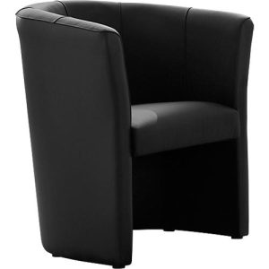 NowyStyl Cocktailsessel CLUB, Echtleder, voll gepolstert, Sitzhöhe 455 mm, schwarz NowyStyl Cocktailsessel CLUB, Echtleder, voll gepolstert, Sitzhöhe 455 mm, schwarz