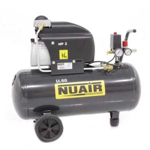 Nuair FC 2 50 – Elektrischer Kompressor mit Wagen – Motor 2 PS – 50 Lt Druckluft Nuair FC 2 50 – Elektrischer Kompressor mit Wagen – Motor 2 PS – 50 Lt Druckluft