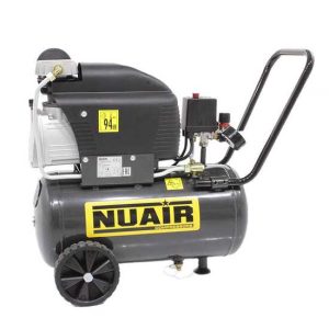 Nuair FC2/24 S – Elektrischer Kompressor mit Wagen – Motor 2 PS – 24 Lt – Druckluft