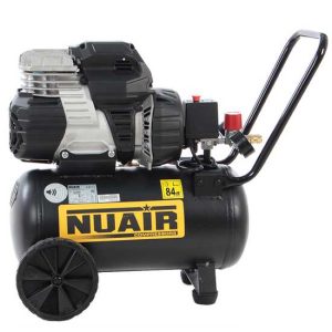 Nuair Sil Air 244/24 – Elektrischer Kompressor mit Wagen – Motor 1.5 PS, 24 Lt, oilless, leise