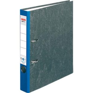 Ordner herlitz maX.file nature, DIN A4, Rückenschild geklebt, Hartpappe, Rückenbreite 50 mm, blau, 1 Stück