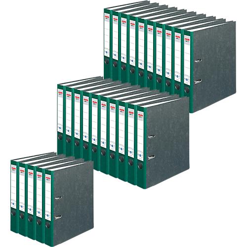 Ordner herlitz maX.file nature, DIN A4, Rückenschild geklebt, Hartpappe, Rückenbreite 50 mm, grün, 25 Stück