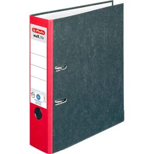 Ordner herlitz maX.file nature, DIN A4, Rückenschild geklebt, Hartpappe, Rückenbreite 80 mm, rot, 1 Stück Ordner herlitz maX.file nature, DIN A4, Rückenschild geklebt, Hartpappe, Rückenbreite 80 mm, rot, 1 Stück