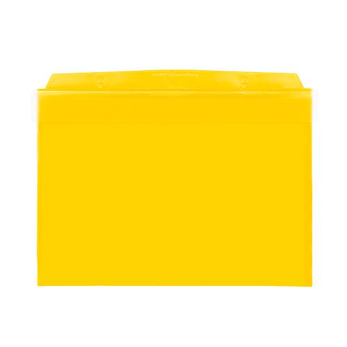 Orgatex Sichttaschen, m. Klappe, A5 quer, gelb, 10 St.
