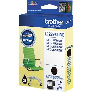 Original Brother Tintenpatrone LC-229XLBK, Einzelpack, schwarz Original Brother Tintenpatrone LC-229XLBK, Einzelpack, schwarz
