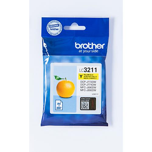 Original Brother Tintenpatrone LC-3211Y, Einzelpack, gelb