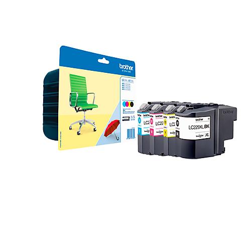 Original Brother Tintenpatronen LC-229XL CMYK, Mixpack, schwarz, cyan, gelb, magenta