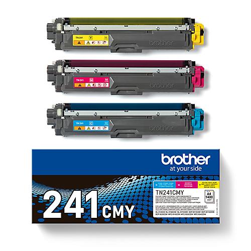 Original Brother Toner TN-241 CMY, Multipack, cyan, magenta, gelb