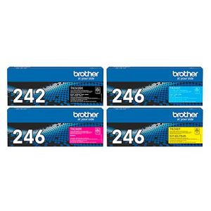 Original Brother Toner TN-242BK, TN-246 CMY, Mixpack, cyan, magenta, gelb, schwarz Original Brother Toner TN-242BK, TN-246 CMY, Mixpack, cyan, magenta, gelb, schwarz