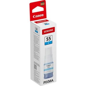 Original Canon Tintenflasche GI-55 C (6289C001), 40 ml, bis zu 3000 Seiten, cyan Original Canon Tintenflasche GI-55 C (6289C001), 40 ml, bis zu 3000 Seiten, cyan