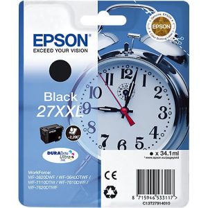 Original Epson Tintenpatrone 27XXL, Einzelpack, schwarz