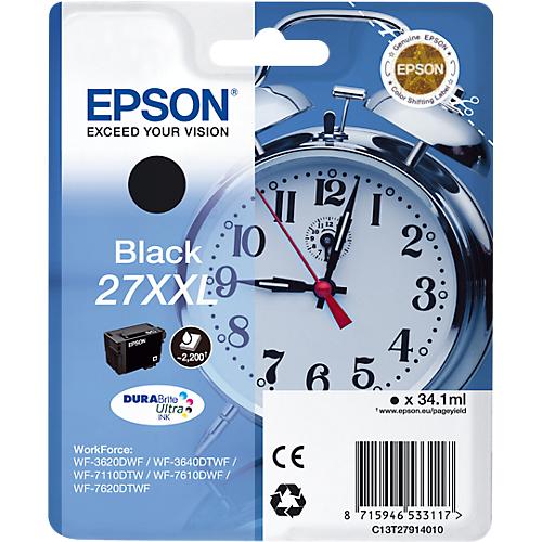 Original Epson Tintenpatrone 27XXL, Einzelpack, schwarz
