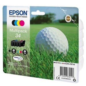 Original Epson Tintenpatronen 34 CMYK, Mixpack, cyan, magenta, gelb, schwarz Original Epson Tintenpatronen 34 CMYK, Mixpack, cyan, magenta, gelb, schwarz