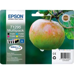 Original Epson Tintenpatronen T1295 CMYK, Mixpack, cyan, magenta, gelb, schwarz Original Epson Tintenpatronen T1295 CMYK, Mixpack, cyan, magenta, gelb, schwarz