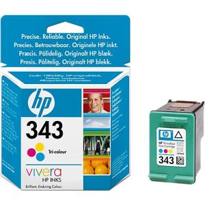 Original HP Tintenpatrone 343 CMY, Einzelpack, Tri-Colour Original HP Tintenpatrone 343 CMY, Einzelpack, Tri-Colour