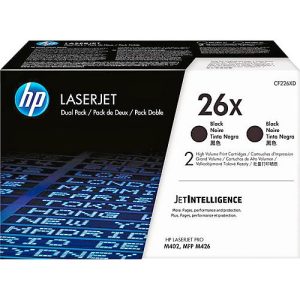 Original HP Toner 26X, Doppelpack, schwarz Original HP Toner 26X, Doppelpack, schwarz