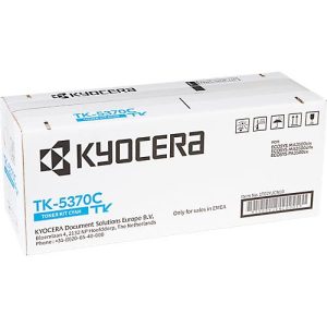 Original Kyocera Toner TK-5370C, 5000 A4 Seiten, inkl. Resttonerbehälter, Einzelpack, cyan Original Kyocera Toner TK-5370C, 5000 A4 Seiten, inkl. Resttonerbehälter, Einzelpack, cyan