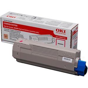 Original Oki Toner 43865722, Einzelpack, magenta Original Oki Toner 43865722, Einzelpack, magenta