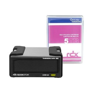 Overland Tandberg RDX QuikStor – RDX-Laufwerk – SuperSpeed USB 3.0 – extern – mit 5-TB-Kassette Overland Tandberg RDX QuikStor – RDX-Laufwerk – SuperSpeed USB 3.0 – extern – mit 5-TB-Kassette