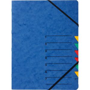 PAGNA Dokumentenmappe Easy, DIN A4, Gummizugverschluss, 7-teilig, blau PAGNA Dokumentenmappe Easy, DIN A4, Gummizugverschluss, 7-teilig, blau