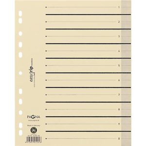 PAGNA Easy Rip Trennblätter, DIN A4-Format, Linienaufdruck, 10 Stück, schwarz PAGNA Easy Rip Trennblätter, DIN A4-Format, Linienaufdruck, 10 Stück, schwarz
