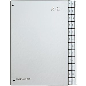 PAGNA Pultordner Silver, für DIN A4, A – Z, 24 Fächer, silber metallic PAGNA Pultordner Silver, für DIN A4, A – Z, 24 Fächer, silber metallic