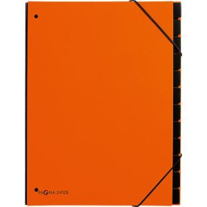 Pagna Pultordner Trend, für DIN A4, Karton, 12 Fächer, orange Pagna Pultordner Trend, für DIN A4, Karton, 12 Fächer, orange