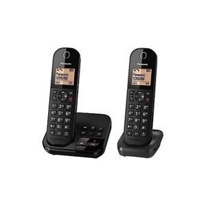 Panasonic KX-TGC422G – Schnurlostelefon – Anrufbeantworter mit Rufnummernanzeige – DECT – Schwarz + zusätzliches Handset Panasonic KX-TGC422G – Schnurlostelefon – Anrufbeantworter mit Rufnummernanzeige – DECT – Schwarz + zusätzliches Handset