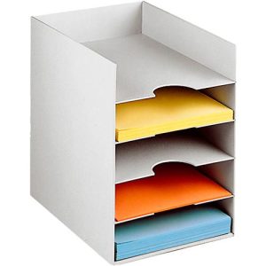 PAPERFLOW Formularbox DIN A4, Polystyrol, für Aktenordner, 5 Fächer, lichtgrau PAPERFLOW Formularbox DIN A4, Polystyrol, für Aktenordner, 5 Fächer, lichtgrau